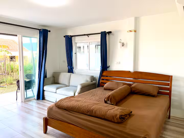 Bangtao15House bedroom with king bed